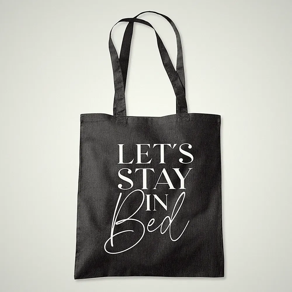 Let's Stay In Bed Nap Schlaftasche Shopping Strand Shopper Tasche