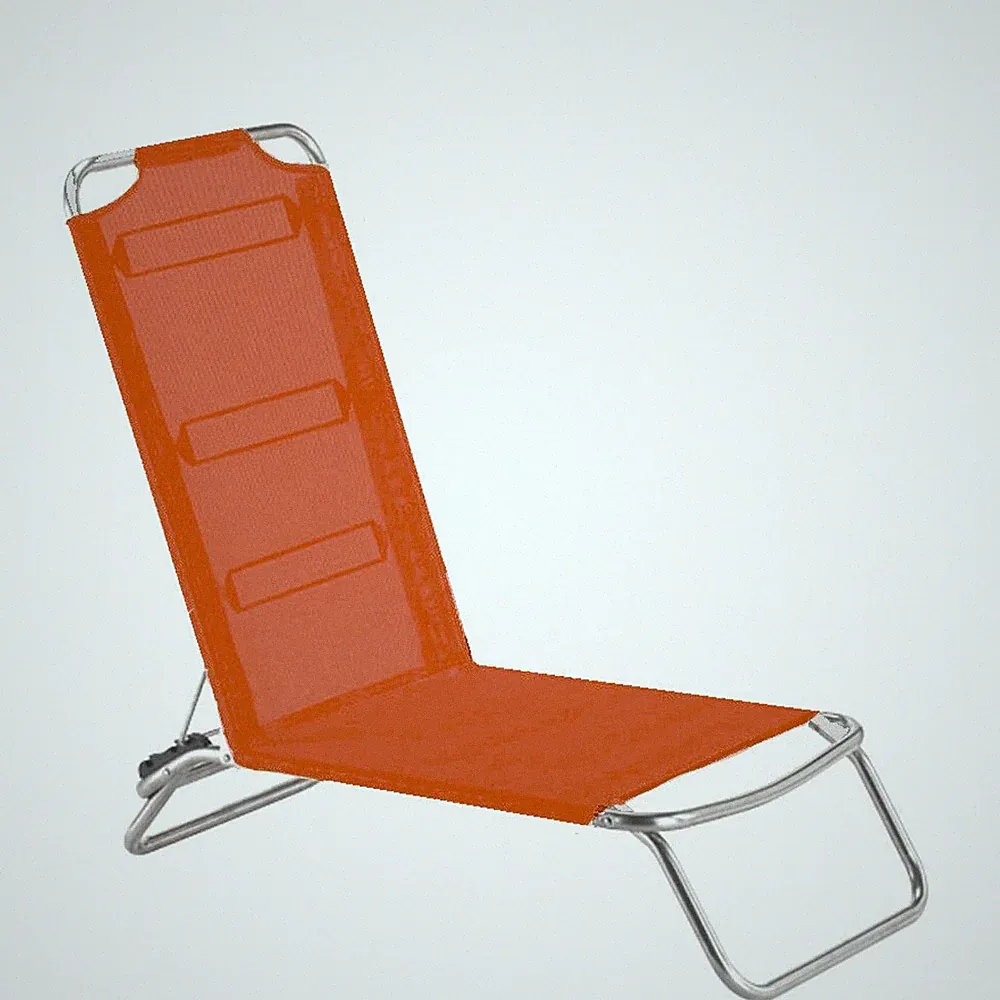 Lettino Jolly fiam Arancio 031tx aus Aluminium, UV-beständig, 1-Sitzer