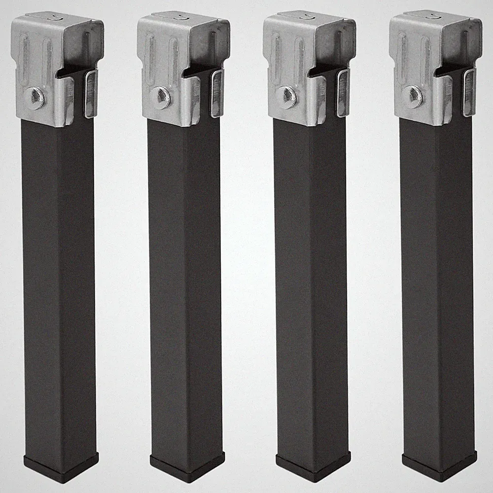 LINEA PROFESIONAL Juego Patas Somier Cuadradas 4 Unidaden Tubo 30 x 30 mm, pa...
