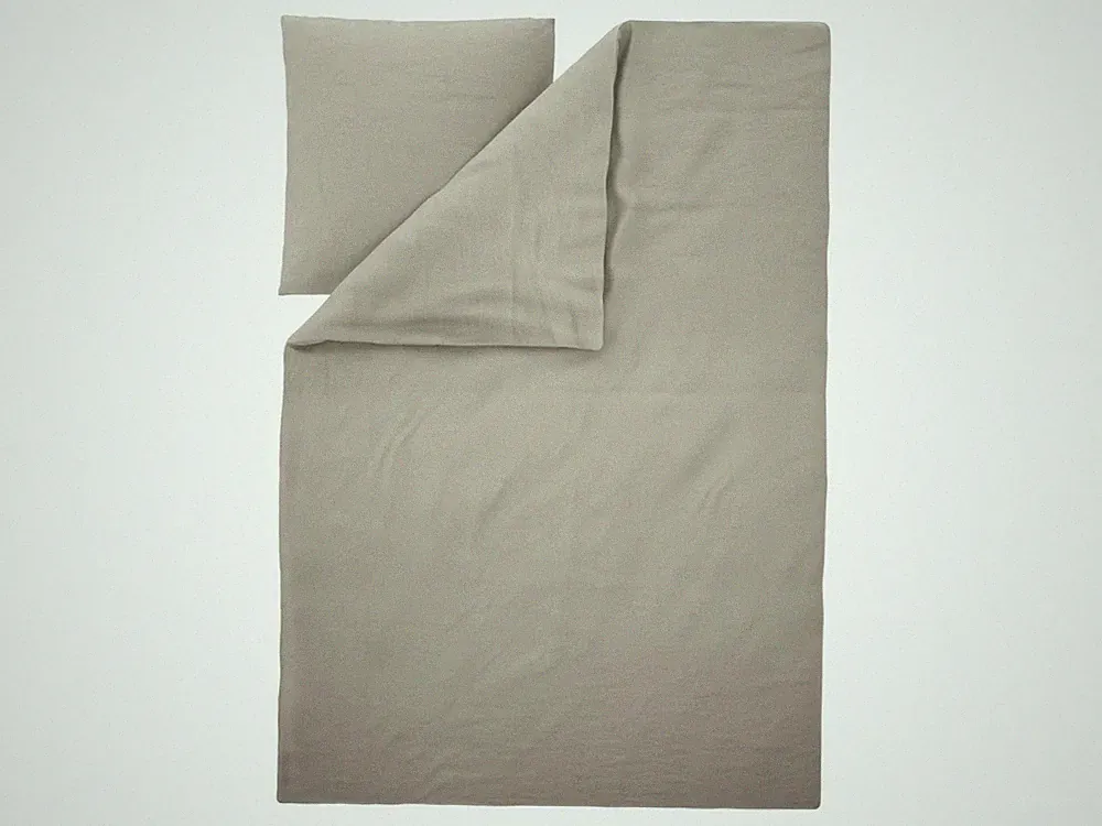 LIVARNO® Baumwoll-Leinen-Bettwäsche, 135 x 200 cm, beige - B-Ware neuwertig