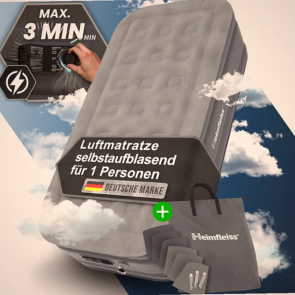 Luftbett selbstaufblasend selbst-aufblasbare Luft-Matratze eine Person Gästebett