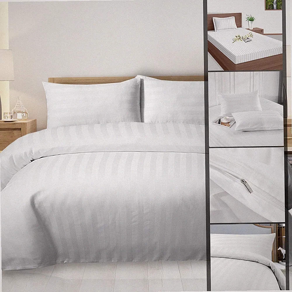 Luxus 100 % Ägyptische Baumwolle Bettdecke Quilt Cover & Kissenbezug Bettwäsche Set Alle Größen