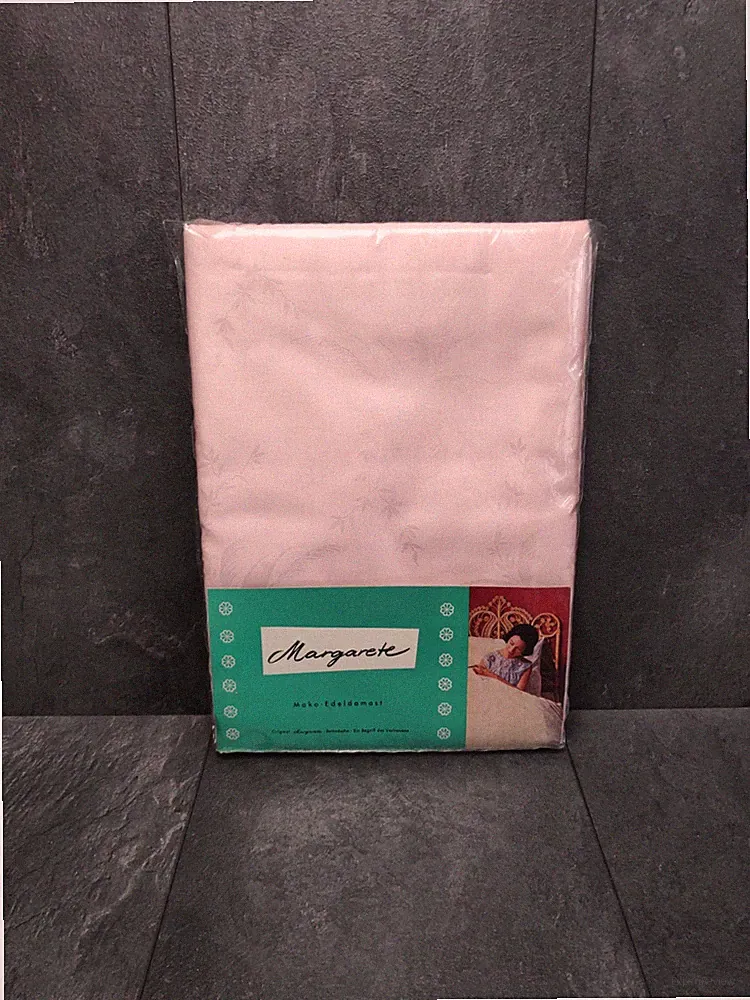 Mako Edel Damast Bettwäsche 4 Teilig Margarete Rosé Floral Neu In OVP Vintage
