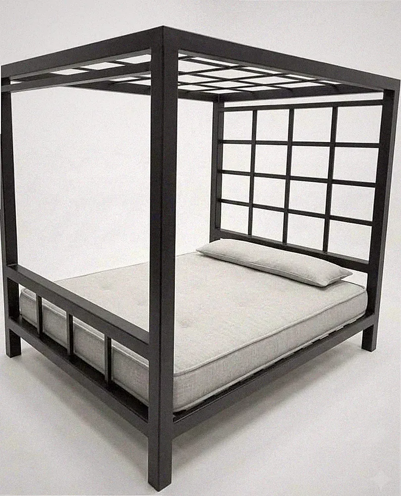 MAMUT Metall Himmelbett 180x200 mit Gitter, Loft!