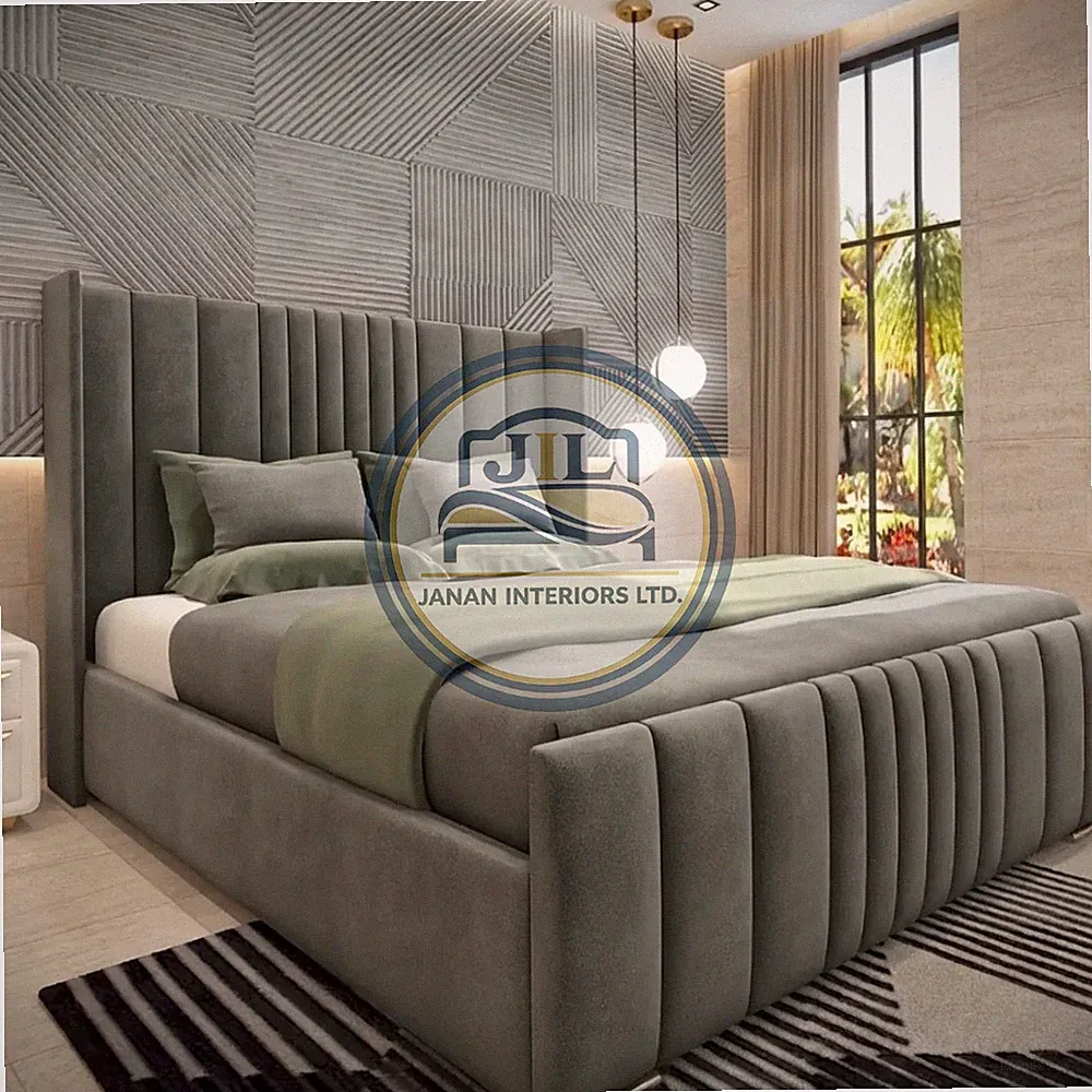 Manhattan Wingback Bettgestell mit Stauraum & Matratzenoptionen - alle Größen