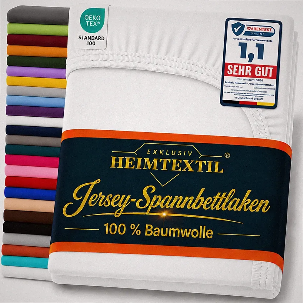 MARKE JERSEY SPANNBETTLAKEN SPANNBETTTUCH RUNDUMGUMMIZUG 6 GRÖSSEN VIELE FARBEN