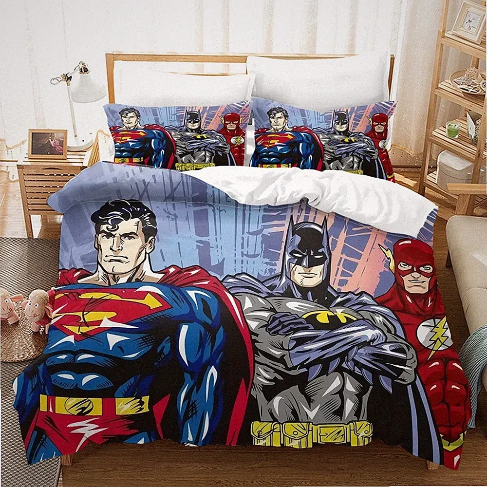 Marvel Quilt Cover Bett bezug Einzel größe Jungen Bettwäsche Dekor Set/anpassbar