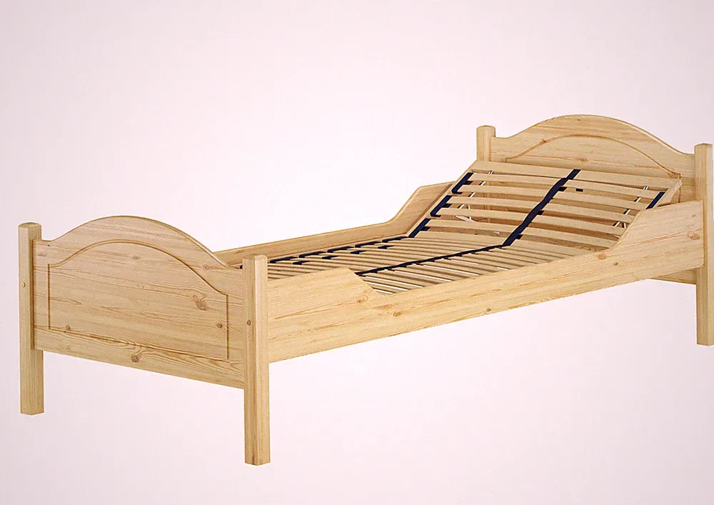 Massivholz Bett 100x200 Kieferbett Einzelbett Gästebett Futonbett
