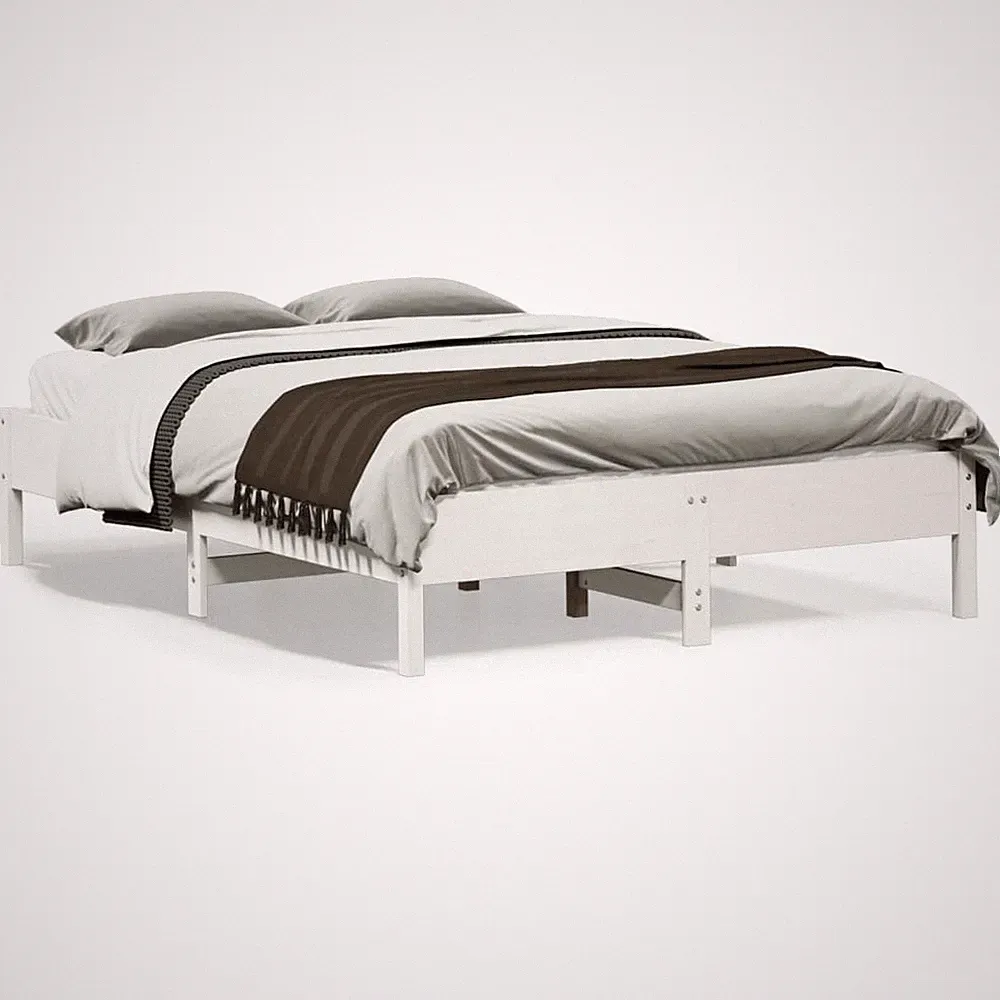Massivholzbett Bett Bettrahmen Bettgestell Schlafzimmerbett Kiefer vidaXL