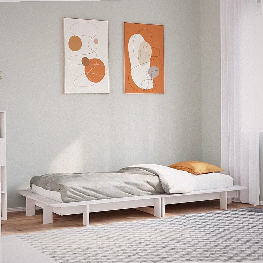 Massivholzbett Bett Holzbett Bettgestell Bettrahmen mit Lattenrost Kiefer