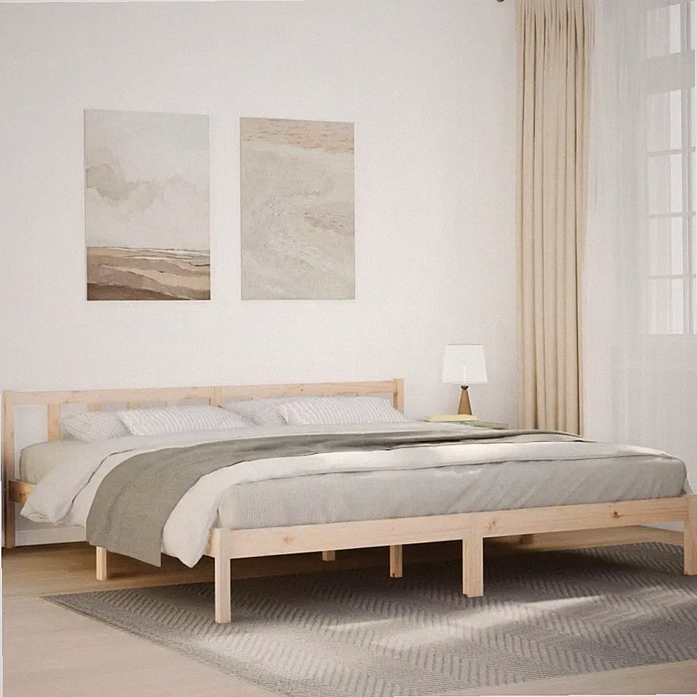 Massivholzbett Bett Holzbett Bettgestell Schlafzimmerbett Kiefernholz vidaXL