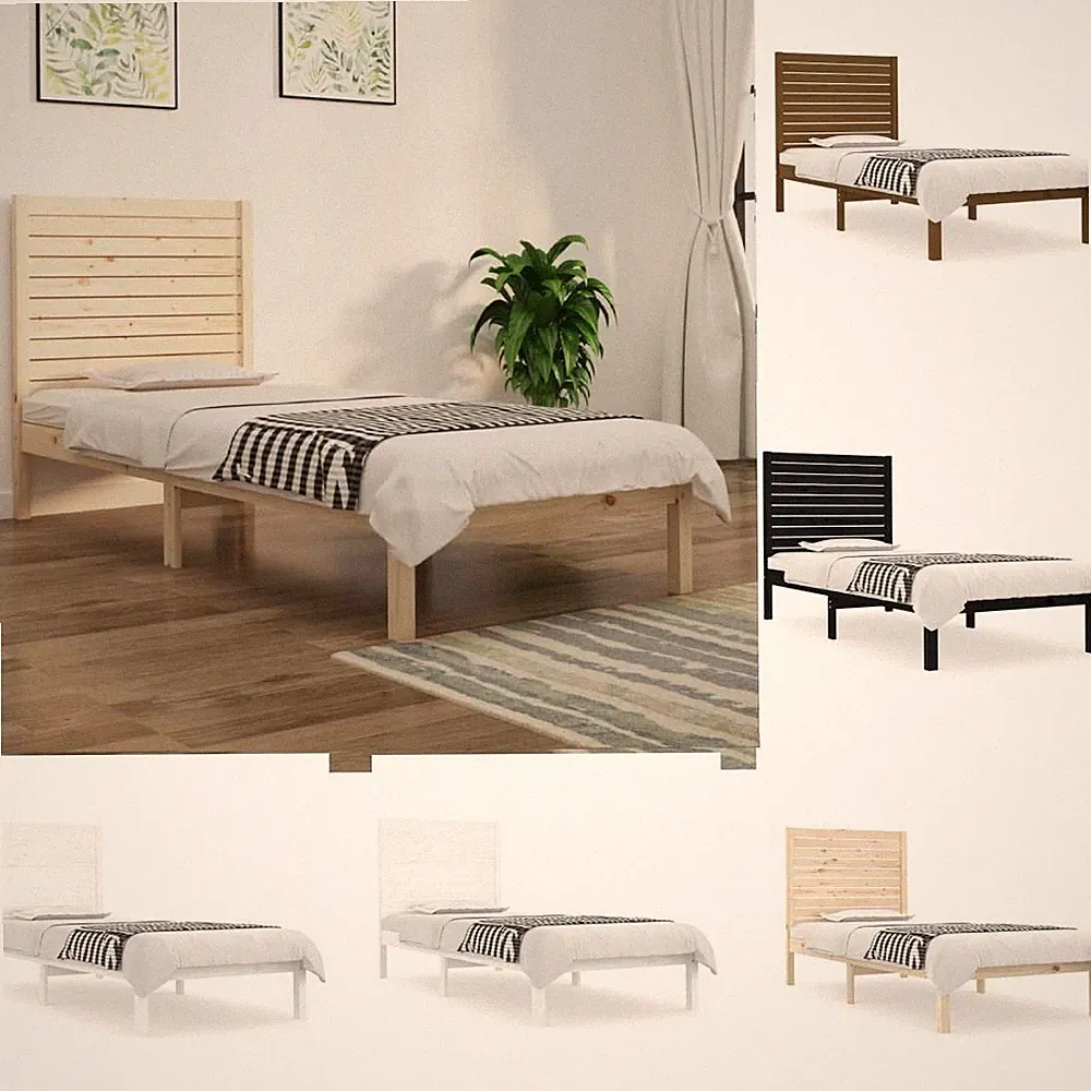 Massivholzbett Bettgestell Doppelbett Holzbett Bett mehrere Auswahl vidaXL