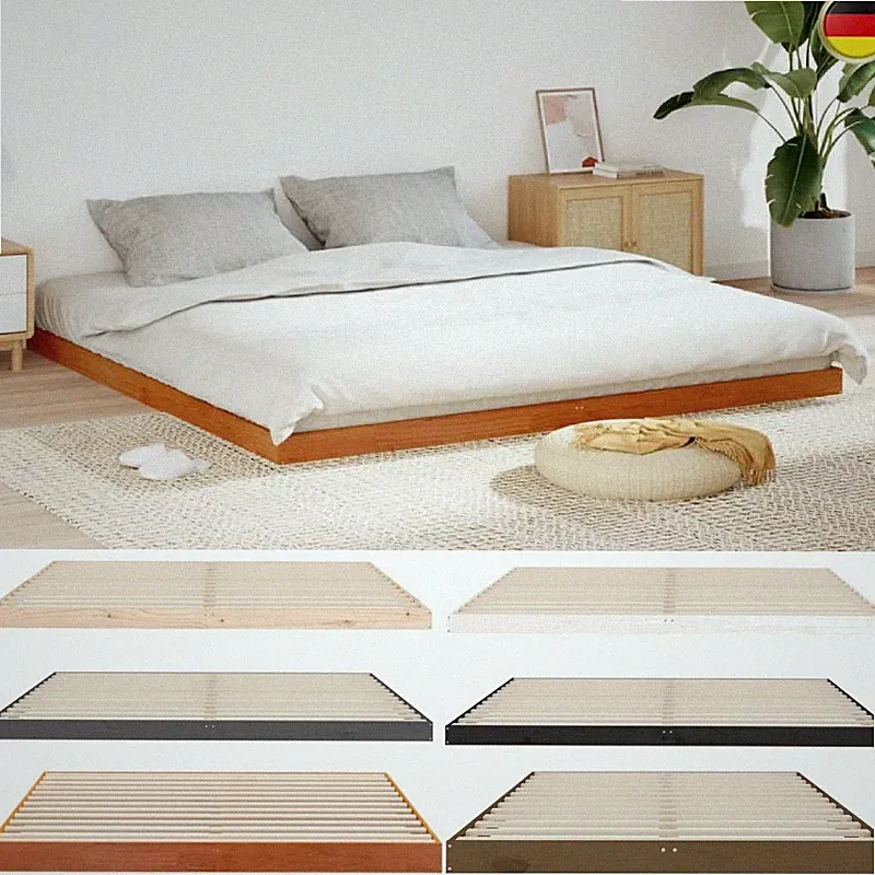 Massivholzbett Doppelbett Einzelbett Bettgestell Bett Bettrahmen Kiefer Bett