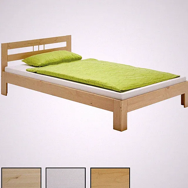 Massivholzbett Einzelbett Doppelbett Jugendbett Kiefer versch Farben