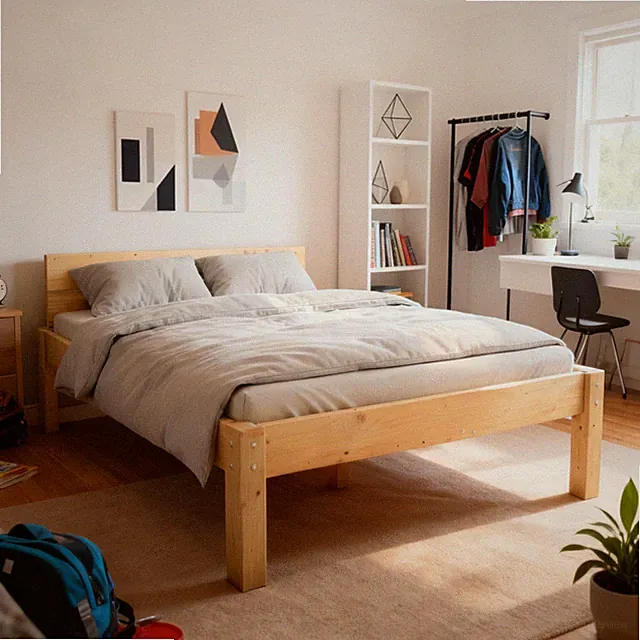 Massivholzbett Fichte Daybett 300Kg Doppelbett Einzelbett TUGA- Holztech