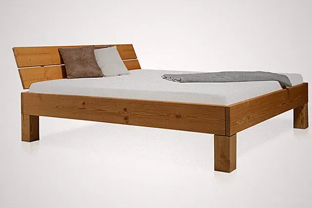 Massivholzbett Futonbett Bett Holzbett Doppelbett 180x200 cm CURBY THERMO-Fichte