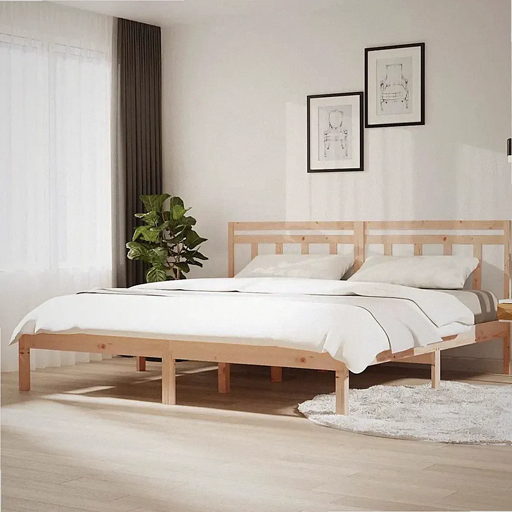 Massivholzbett Holzbett Bett Bettgestell Schlafzimmerbett Kiefernholz vidaXL
