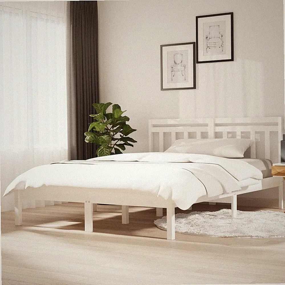 Massivholzbett Holzbett Bett Bettgestell Schlafzimmerbett Kiefernholz vidaXL