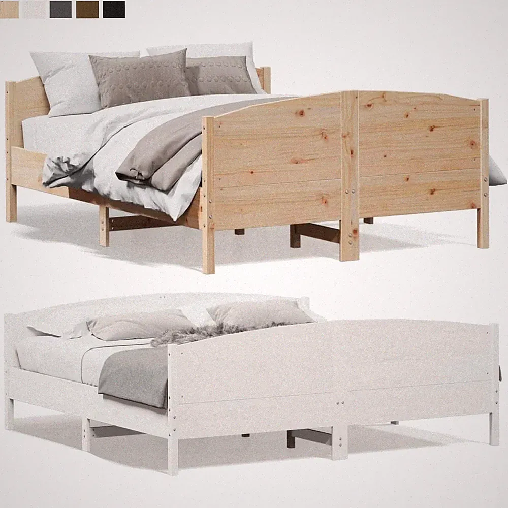 Massivholzbett Holzbett Lattenrost Einzelbett Doppelbett Bettgestell Gästebett