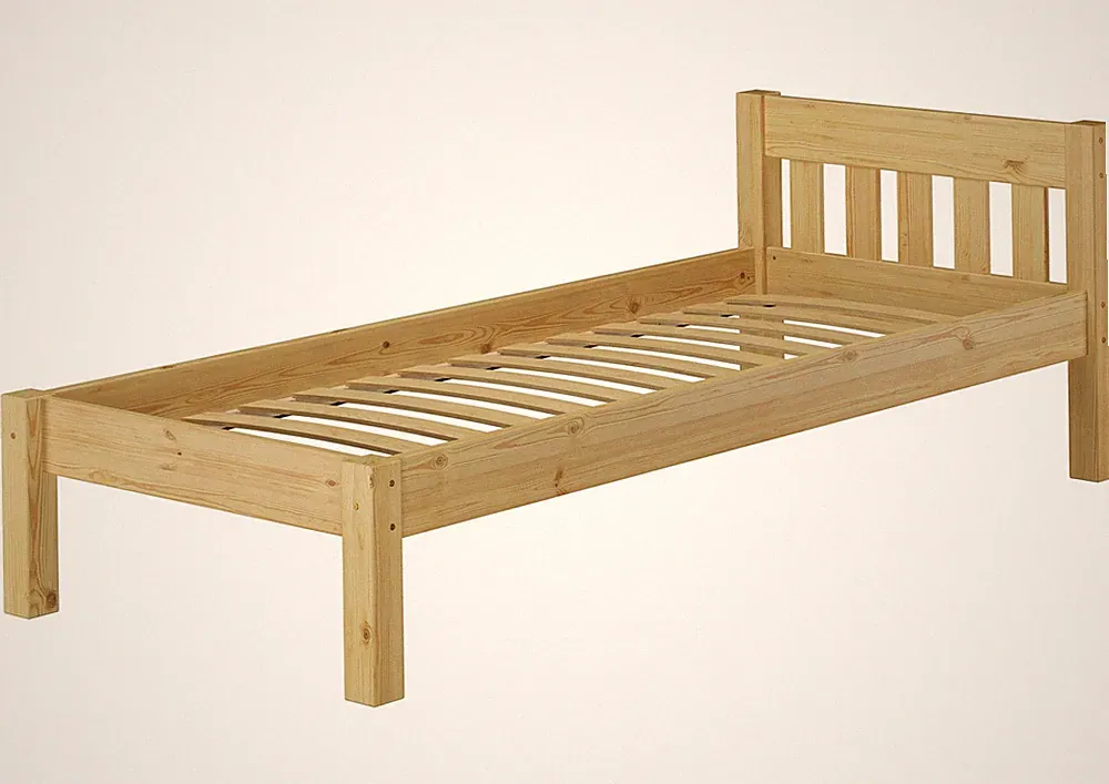 Massivholzbett Kiefer 100x200 Einzel Futonbett Jugendbett Rollrost Gästebett