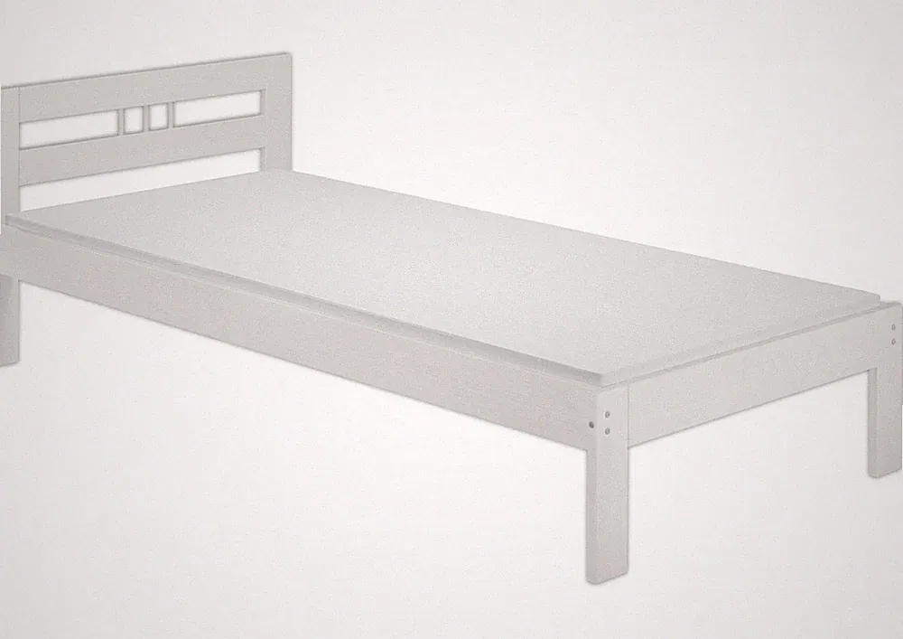 Massivholzbett Kiefer weiß 100x200 Jugendbett Futonbett Matratze Gästebett Holz