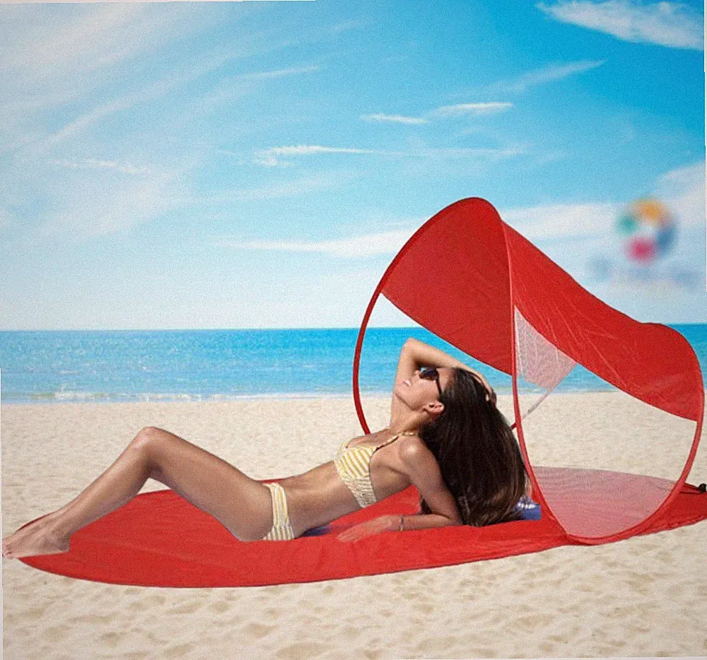 Mat Zum Strand Mit Sonnenschirm Kinderbett Meer Badetuch für Die Camping