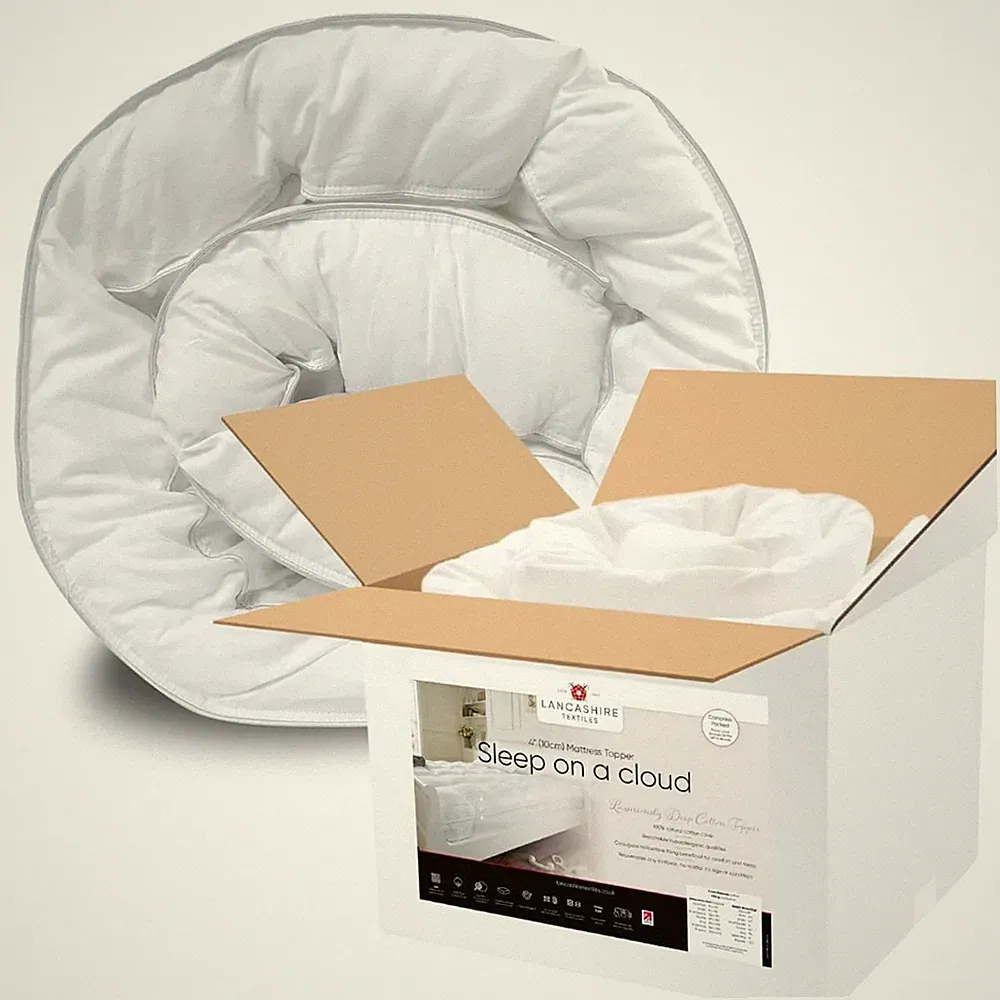 Matratzenauflage extra dick tief 10 cm, 100% reine Baumwolle Hotelqualität Topper
