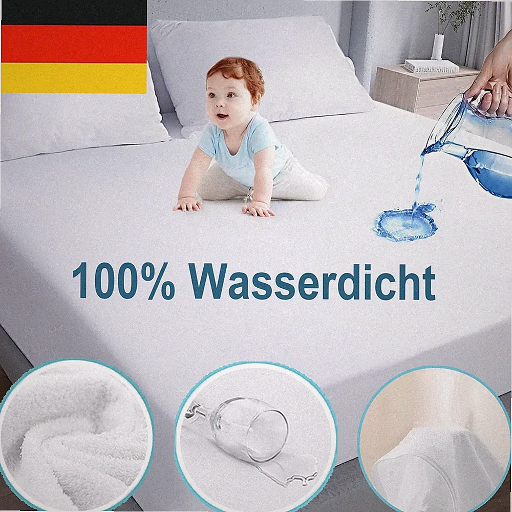 Matratzenschoner 100% Wasserdicht Matratzenschutz Spannbettlaken Inkontinenz