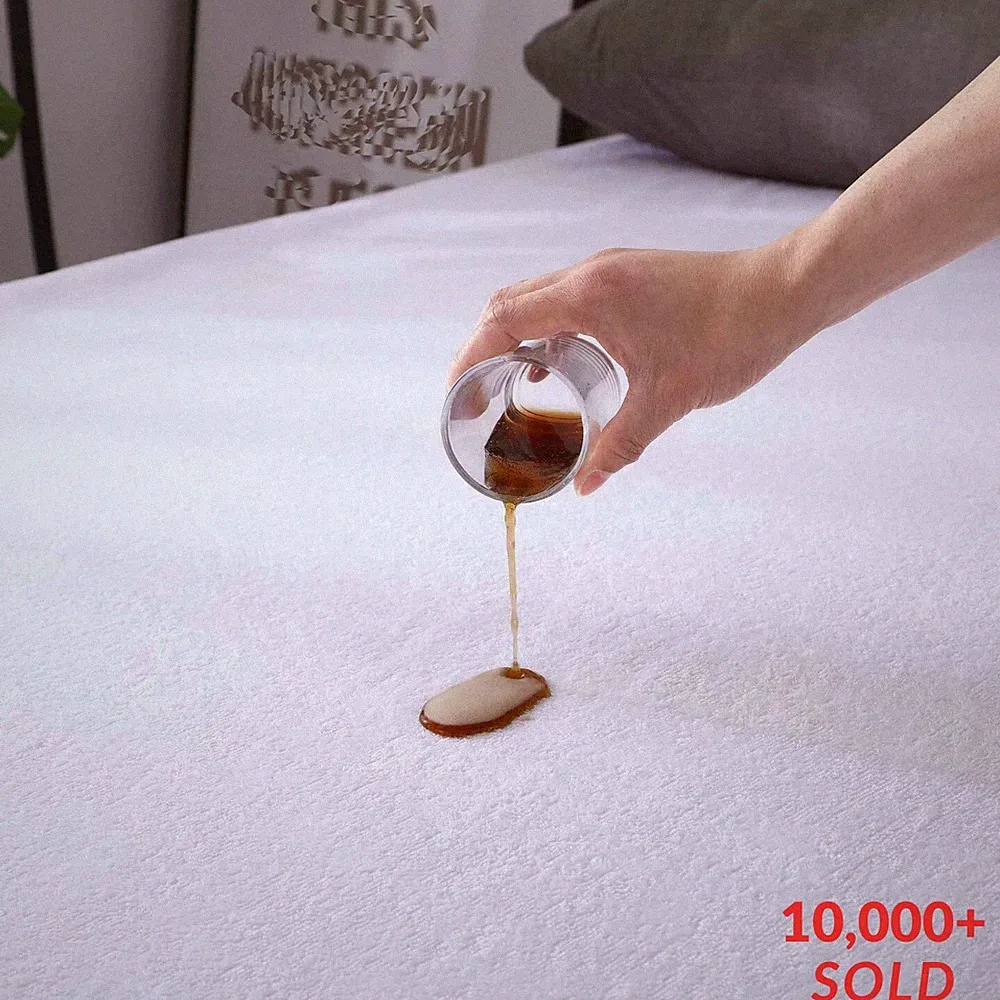 MATRATZENSCHONER WASSERDICHT FROTTEE SPANNBETTLAKEN BETTBEZUG DOPPEL KING ALLE GRÖßEN