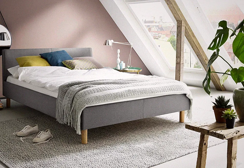 Meise Lena günstiges Polsterbett Komfortbett Jugendbett 3 Farben 120er 140er