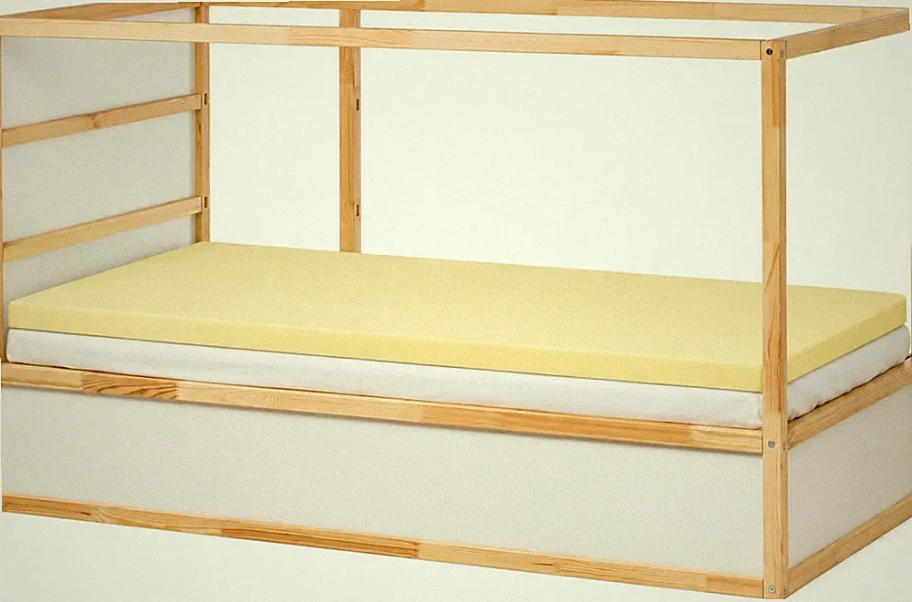 Memory Foam Matratzenauflage 90x200x2,5cm für IKEA KURA Wendebett/Etagenbett