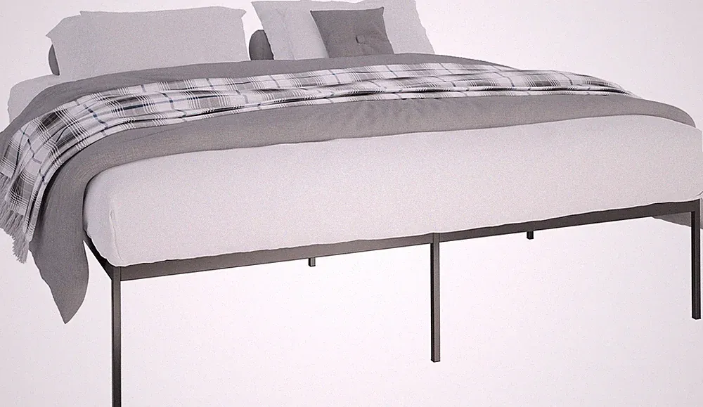 Metallbett Fargo mit Lattenrost Stabiles Bettgestell mit Stauraum Bettrahmen