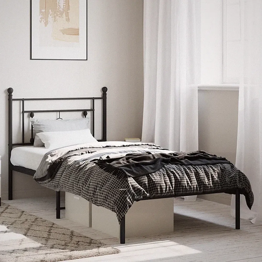 Metallbett ohne Matratze Bett Bettgestell Lattenrost Schlafzimmerbett vidaXL