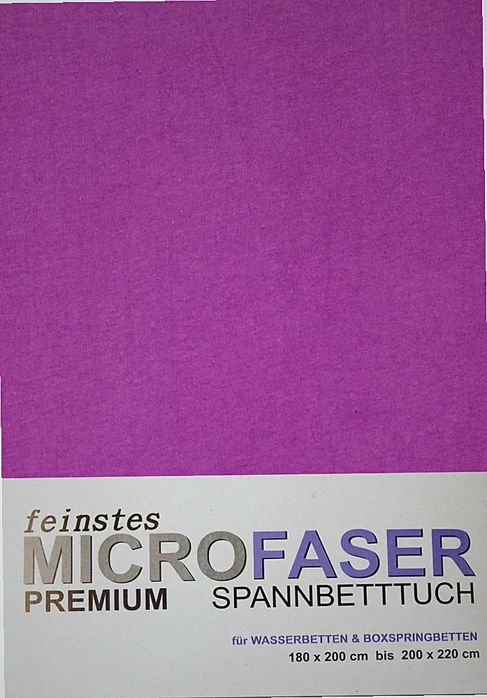 Microfaser Bettlaken Spannbetttuch für ihr Boxspringbett Boxspring & Wasserbett