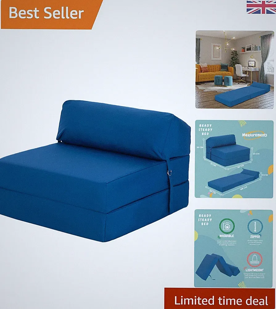 Moderner ergonomischer blauer Z Bettsessel & Sofa - platzsparende wasserabweisende Matratze