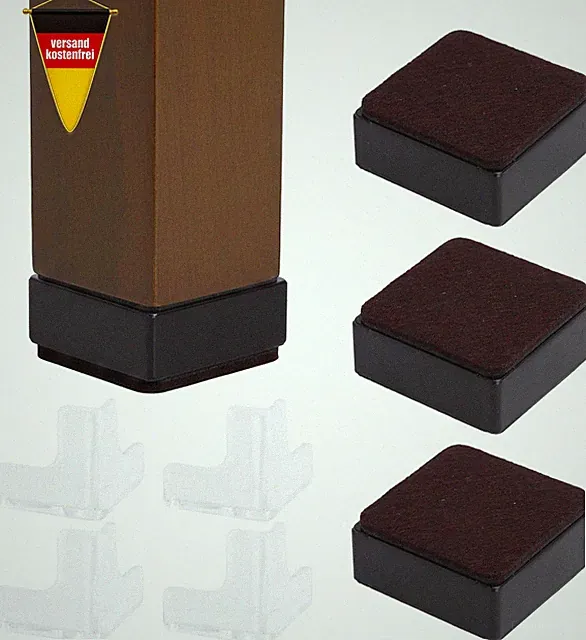 Möbelerhöhung 3cm selbstklebend für Bett Sofa Tisch Schrank Bodenschutz
