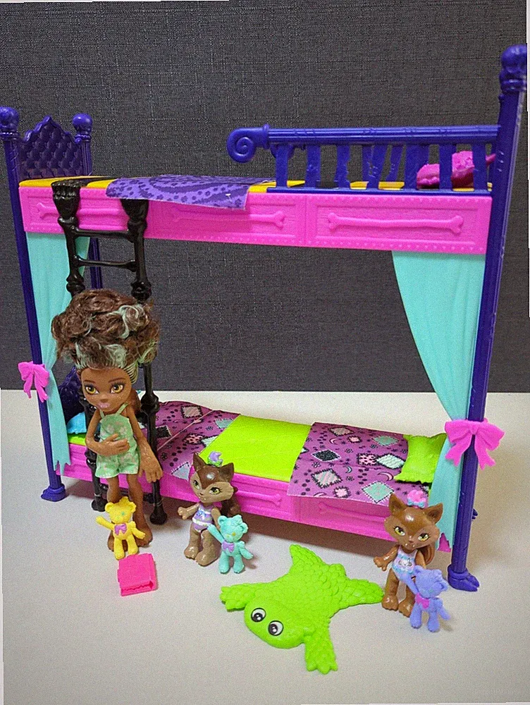 Monster High G2 Clawdeen Family Etagenbett Set - Pawla Weredith Packlyn