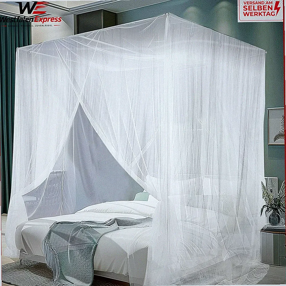 Moskitonetz 200x220x210cm Großes Fliegennetz für Doppelbett Einzelbett Outdoor