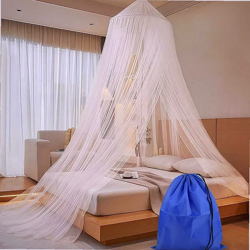 Moskitonetz Bett für Doppelbett Einzelbett, Mückennetz Bett, Großes Fliegennetz