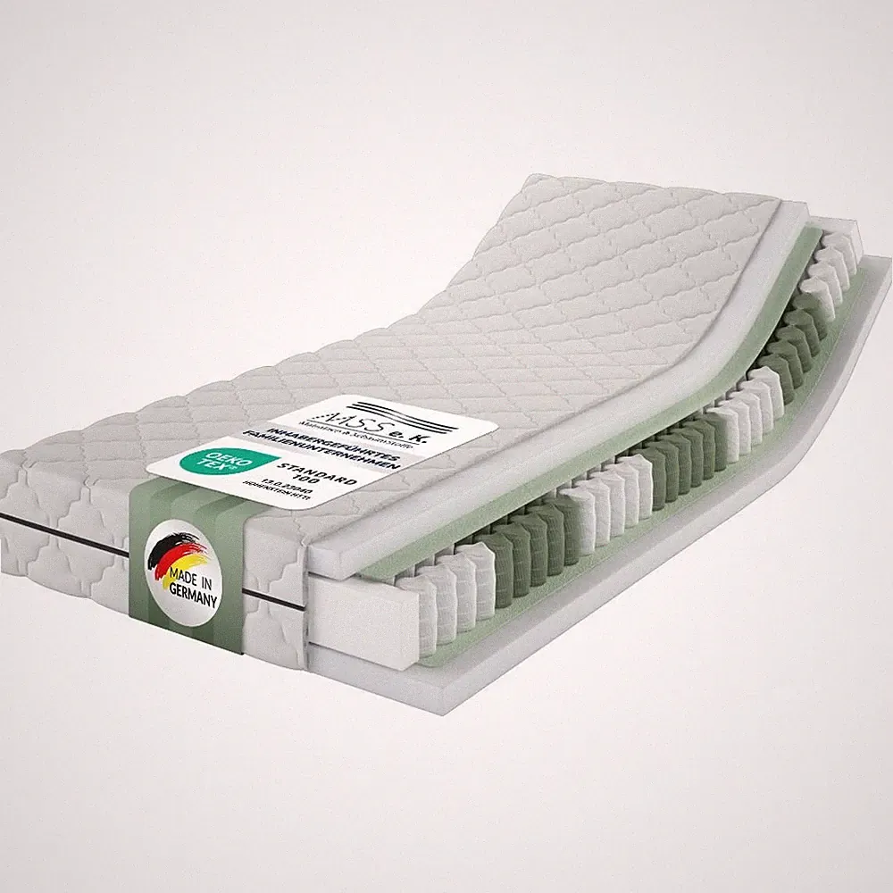 MSS Medic 7 Zonen Taschenfederkern Matratze ergonomisch 90x20 H3 H4 H5 H5XL