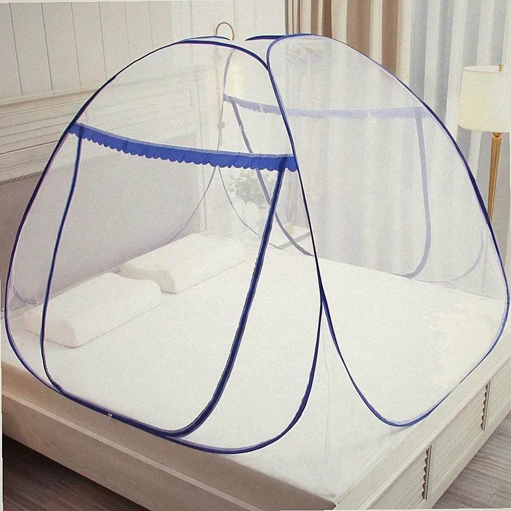 Mückenschutznetz Bett Polyester 180x200x150 cm Pop Up Camping Reisen