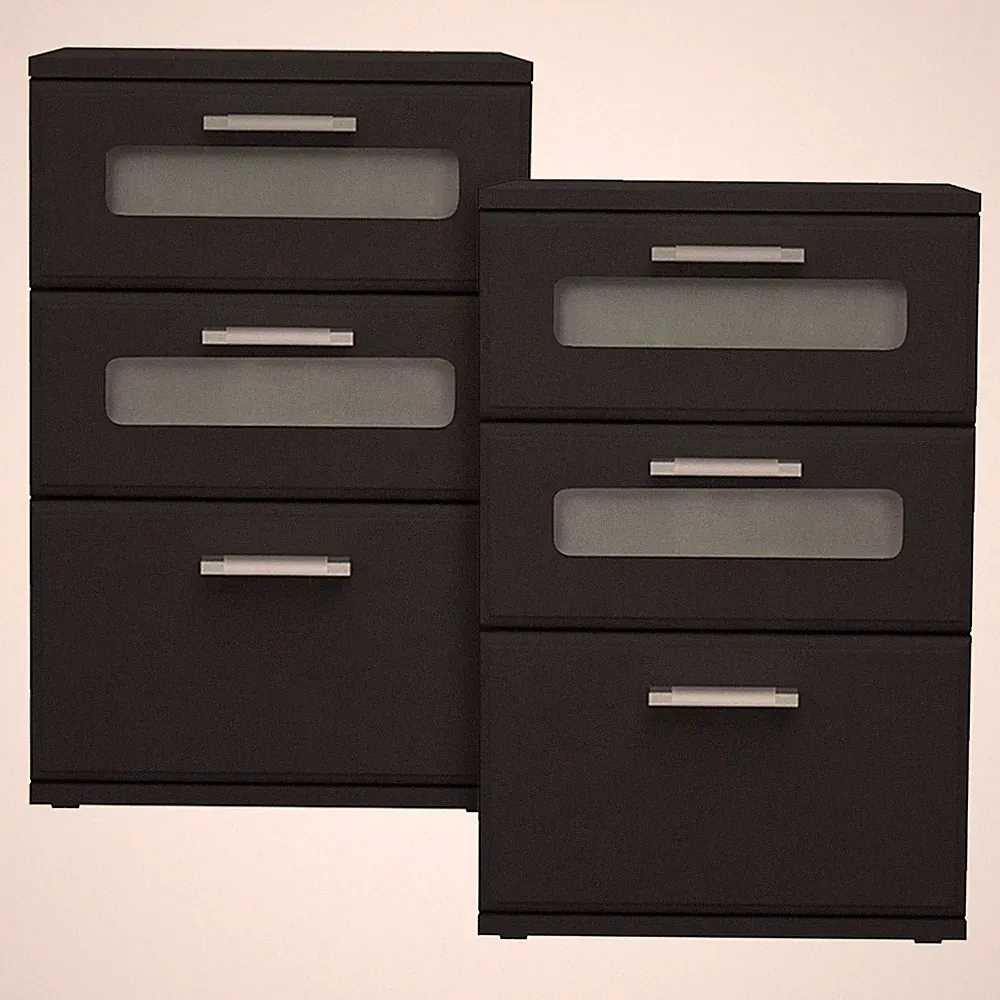 Nachttisch Boxspringbett 3 Schubladen Beistelltisch Nachtschrank Kommode Konsole