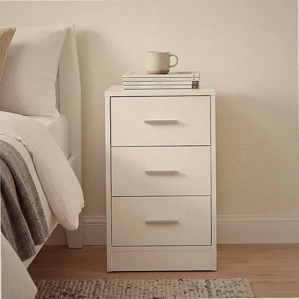 Nachttisch Holz Schublade Boxspringbett Nachtschrank Nachtkommode Kommode Nako