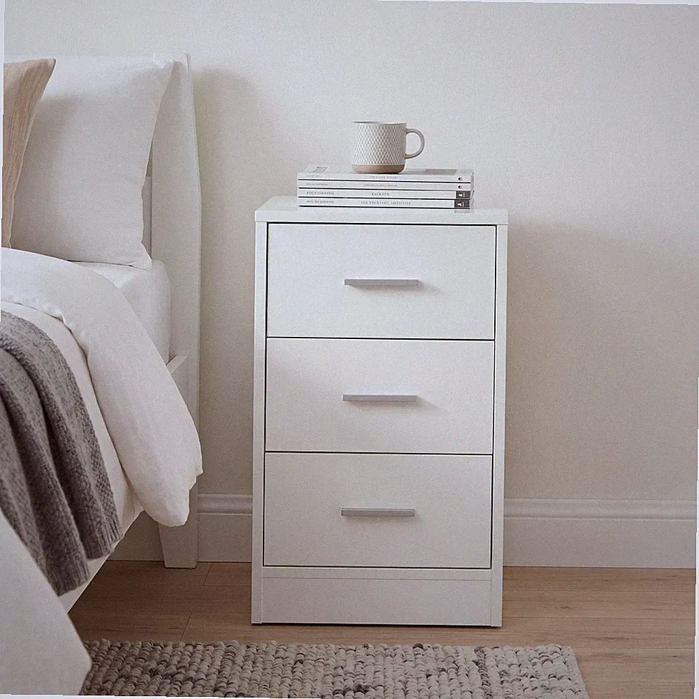 Nachttisch Holz Schublade Boxspringbett Nachtschrank Nachtkommode Kommode Nako