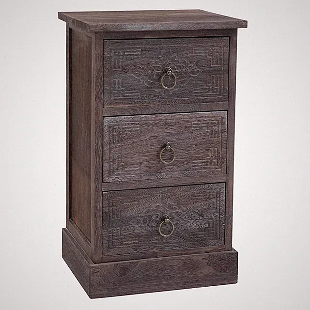 Nachttisch Nachtschrank für Boxspringbett Konsole Kommode Vintage Look