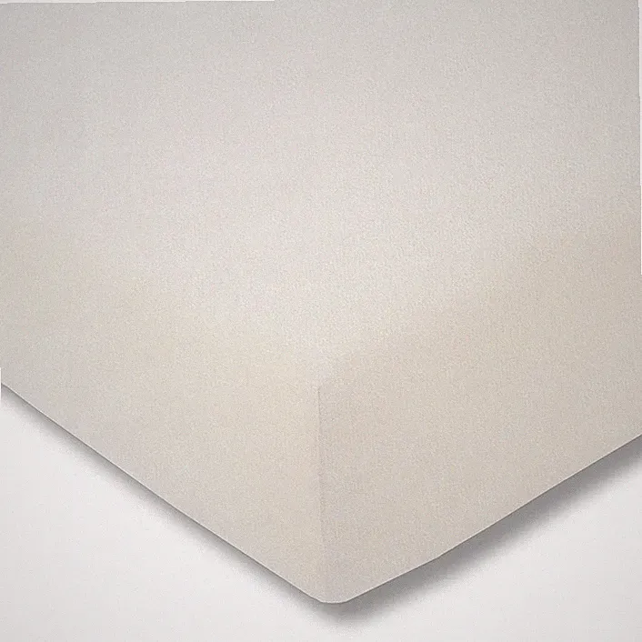 Neu Spannbetttuch Samt Velours 5700 Estella 90x190-100x200 cm 110 Elfenbein