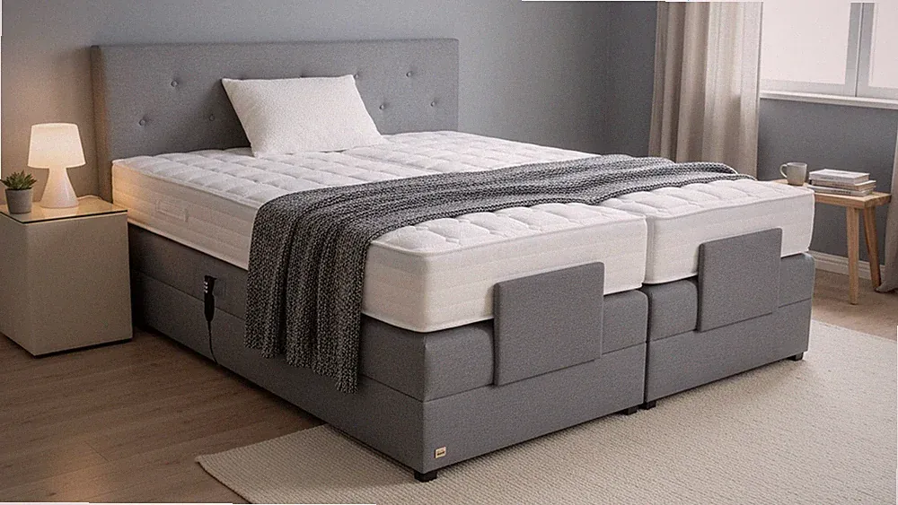 PAARA Boxspringbett mit Motor Rio elektrisch verstellbar Farbwahl alle Größen