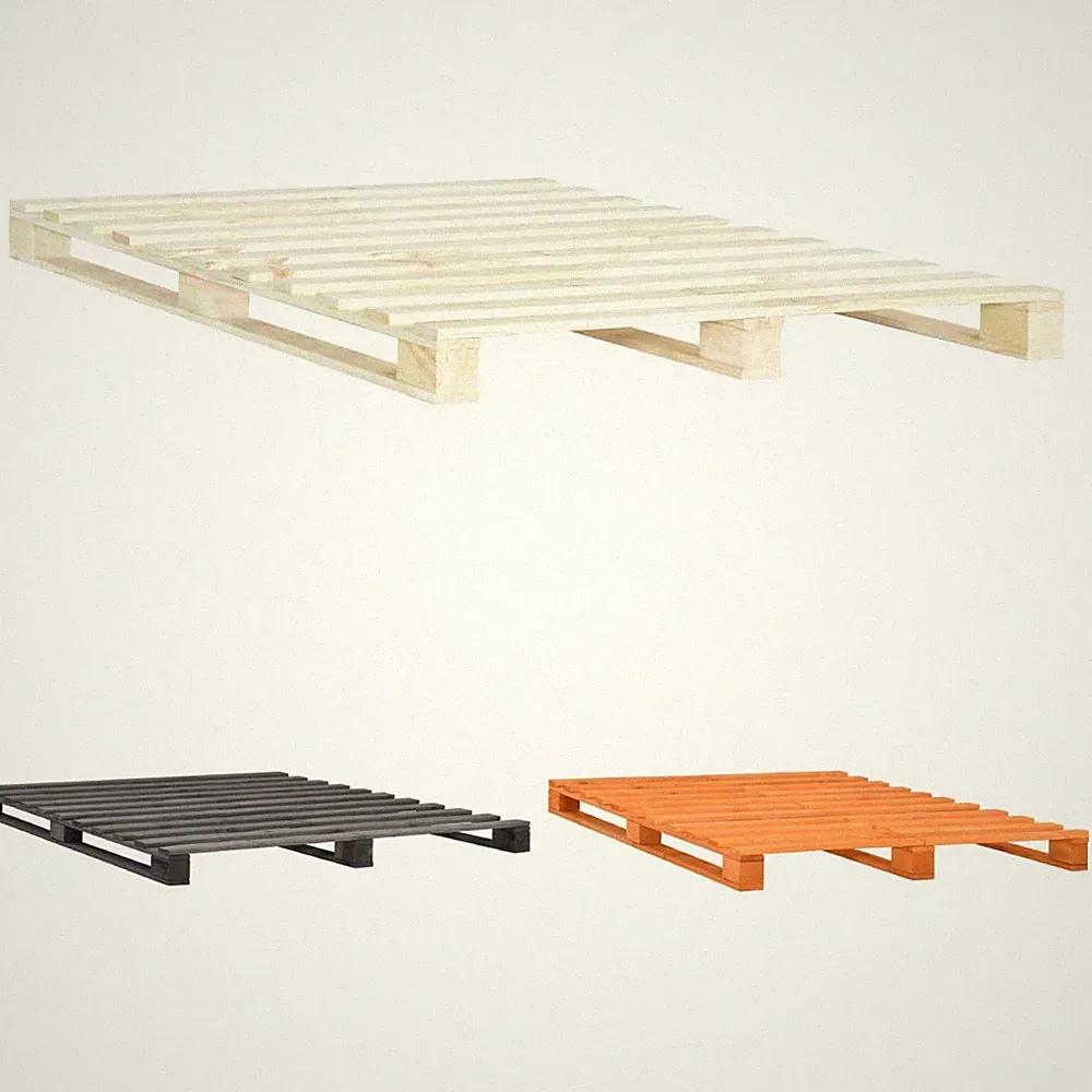 Palettenbett Holzbett Bett Bettgestell Schlafzimmer Massivholz Kiefer