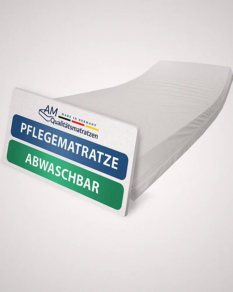 Pflegematratze für Heimpflege - Matratze für Pflegebett - 80x200 90x200 100x200
