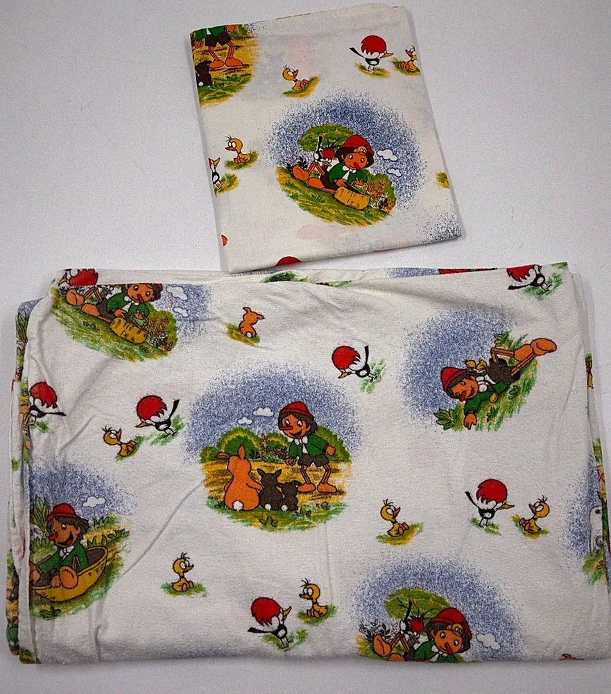 Pinocchio Bettwäsche bedding Kinder Kissen- & Deckenbezug vintage